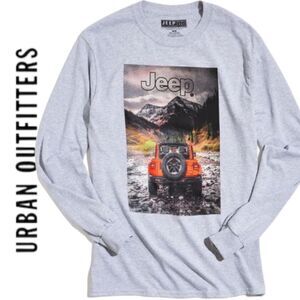 NEW Jeep Mountain Range UO Urban Outfitters Long Sleeve Shirt T-Shirt Tee M L XL